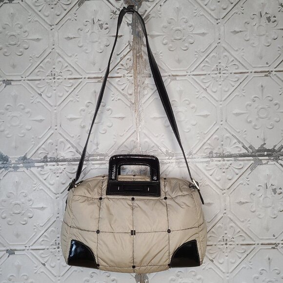 Kate Spade Alpine Beige Nylon Quilted Puffer Bag Classic Crossbody Cream - Picture 7 of 12